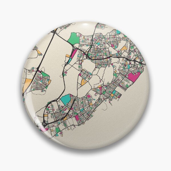 Item preview, Staten Island, New York Street Map designed and sold by A Deniz Akerman.