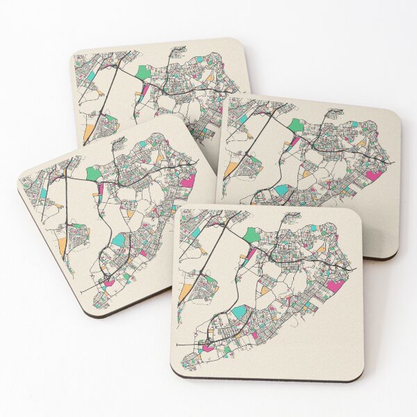 Item preview, Staten Island, New York Street Map designed and sold by A Deniz Akerman.