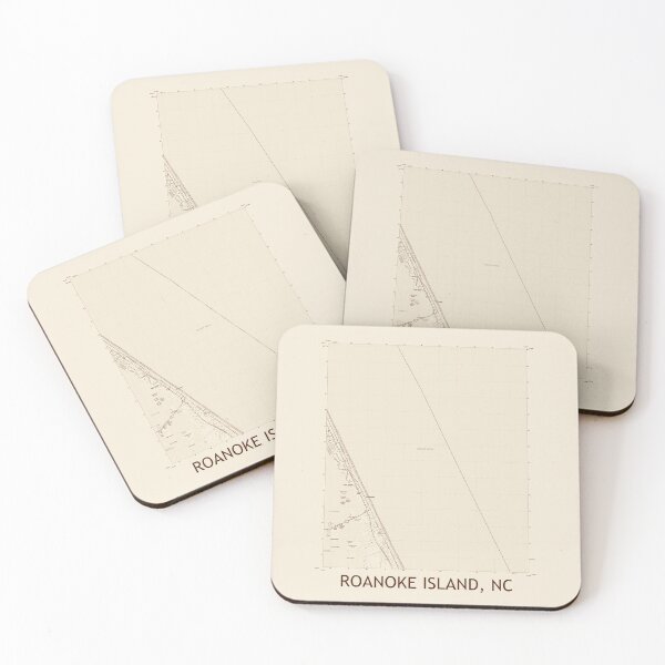 Item preview, Roanoke Island, NC Topographical Map Vintage designed and sold by PGHPhotoCo.