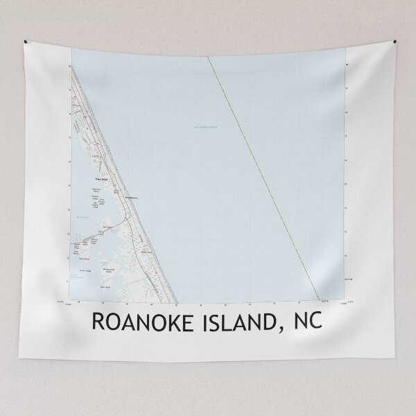 Item preview, Roanoke Island, NC Topographical Map Clean designed and sold by PGHPhotoCo.