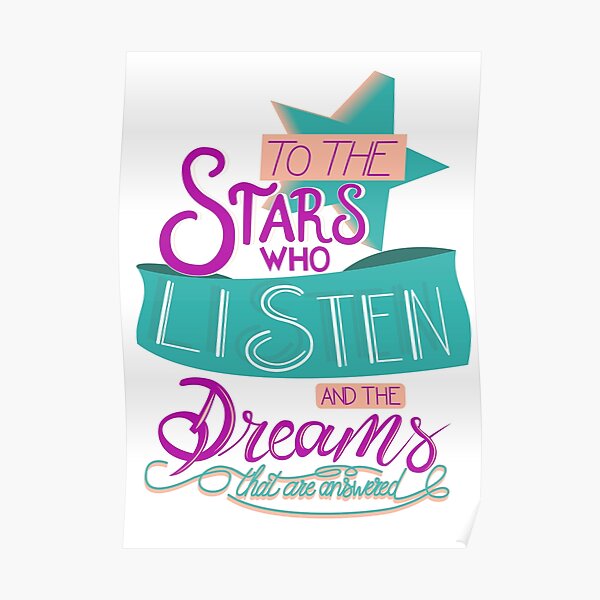 To The Stars Who Listen Posters Redbubble