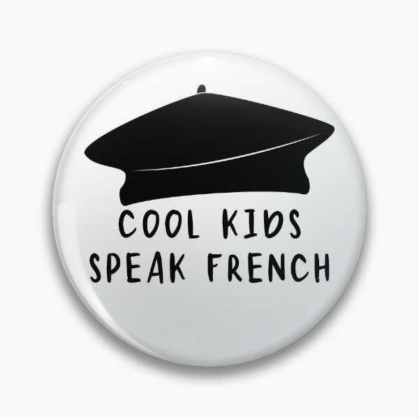 Item preview, COOL KIDS SPEAK FRENCH French Beret Language Quote  designed and sold by a-little-ink.