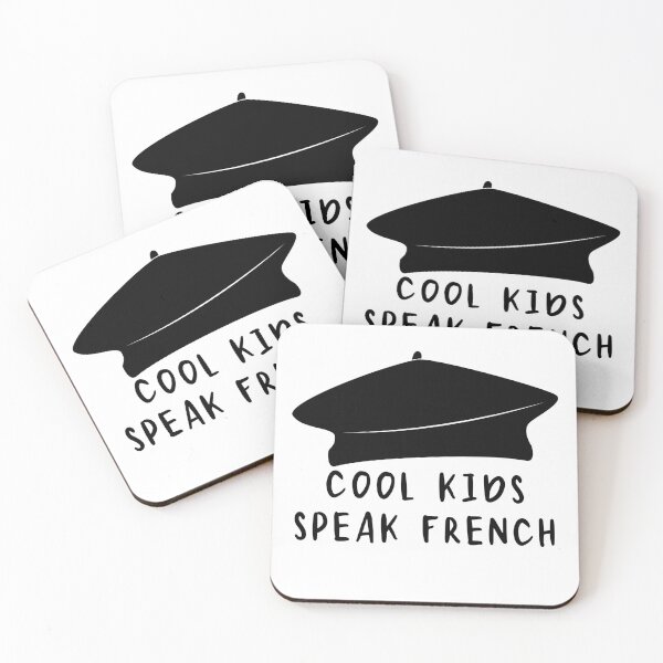 Item preview, COOL KIDS SPEAK FRENCH French Beret Language Quote  designed and sold by a-little-ink.
