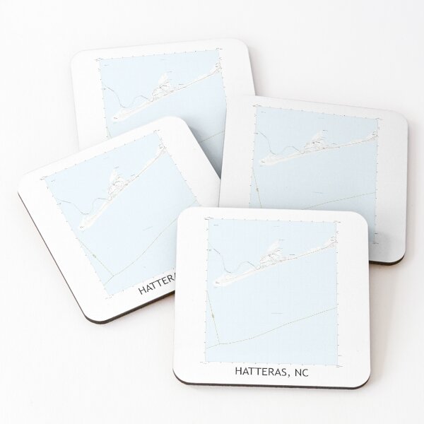 Item preview, Hatteras, NC Topographical Map Clean designed and sold by PGHPhotoCo.