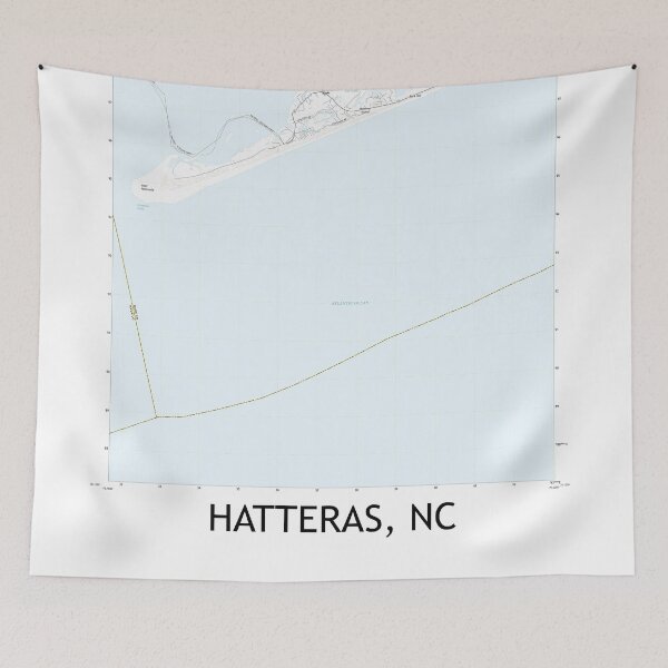 Item preview, Hatteras, NC Topographical Map Clean designed and sold by PGHPhotoCo.
