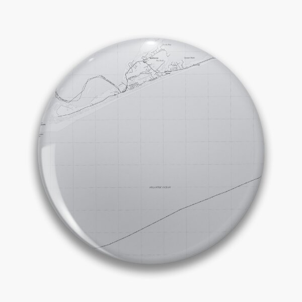 Item preview, Hatteras, NC Topographical Map Grey designed and sold by PGHPhotoCo.