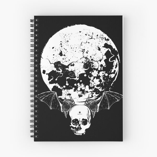 Item preview, Moon with Bats n Skull designed and sold by Black Star.