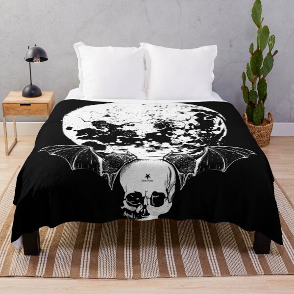 Item preview, Moon with Bats n Skull designed and sold by Black Star.