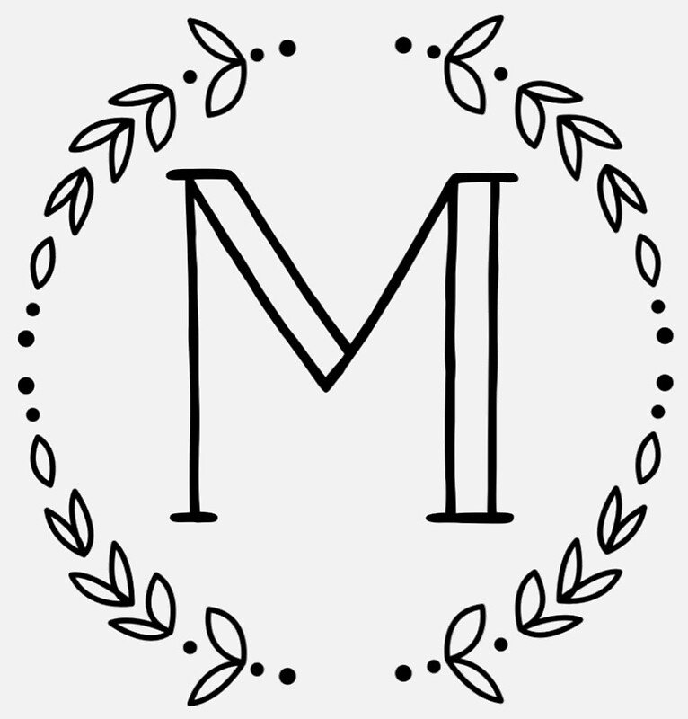 "Cute letter m " Stickers by MD Producers | Redbubble