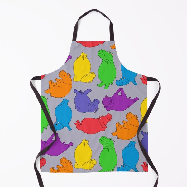 Item preview, Hippo Workout - bright rainbow designed and sold by Hippopottermiss.