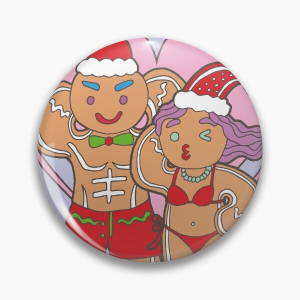 Item preview, Gingerbread Lover- Couple of the Year | Purple Background | Curious Eyeball designed and sold by CuriousEyeball.