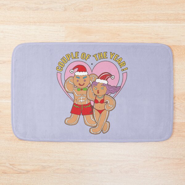 Item preview, Gingerbread Lover- Couple of the Year | Purple Background | Curious Eyeball designed and sold by CuriousEyeball.