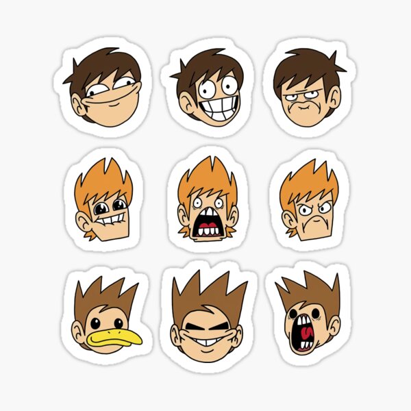 Eddsworld Eddmoji Funny Sticker By Ccommoncustomer Redbubble