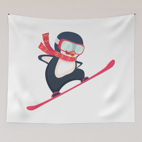 Item preview, Cute Penguin Snowboarding  designed and sold by treasure-crafts.