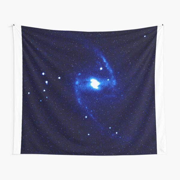 Great Barred Spiral Galaxy - Blue Light Tapestry