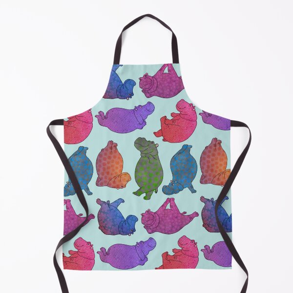 Item preview, Hippo Workout -decorated hippos designed and sold by Hippopottermiss.