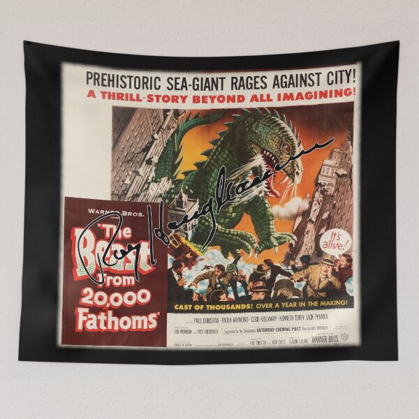 Item preview, The Beast From 20,000 Fathoms, Large - Ray Harryhausen Signature. designed and sold by OriginalDP.