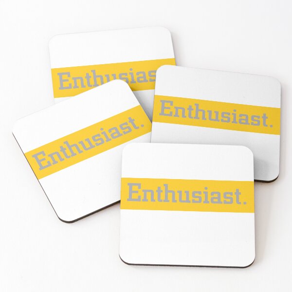 Item preview, Enthusiast  Yellow  designed and sold by Wordoncloth.