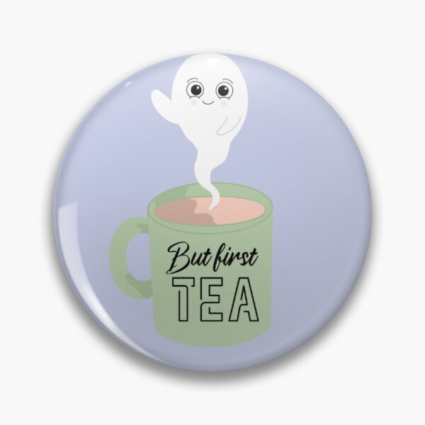 Item preview, But first, tea illustration  designed and sold by Shy Girl Merchant.