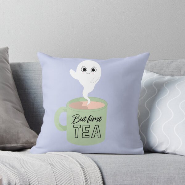 Item preview, But first, tea illustration  designed and sold by Shy Girl Merchant.