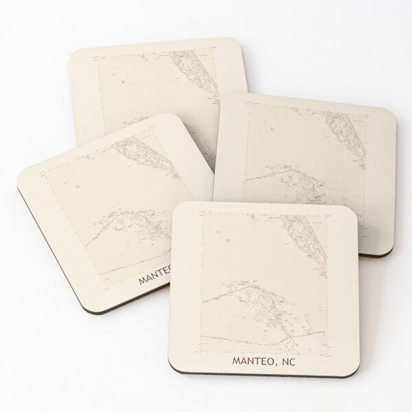 Item preview, Manteo, NC Topographical Map Vintage designed and sold by PGHPhotoCo.