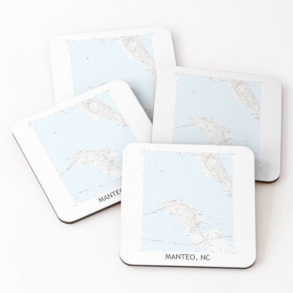 Item preview, Manteo, NC Topographical Map Clean designed and sold by PGHPhotoCo.
