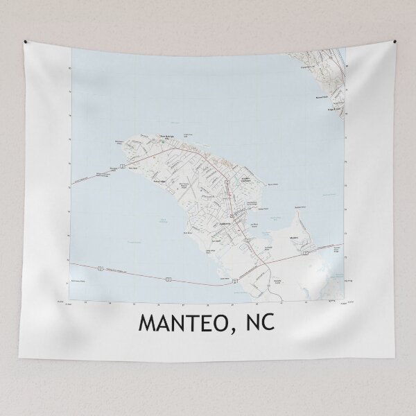 Item preview, Manteo, NC Topographical Map Clean designed and sold by PGHPhotoCo.