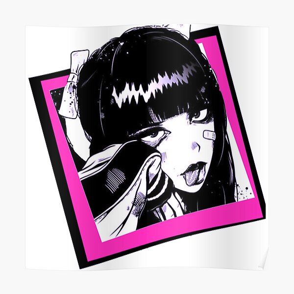 Sad Anime Aesthetic Emo Girl Poster For Sale By Cowination Redbubble