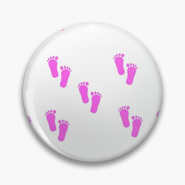 Item preview, Pink foot prints on white designed and sold by tetibright.
