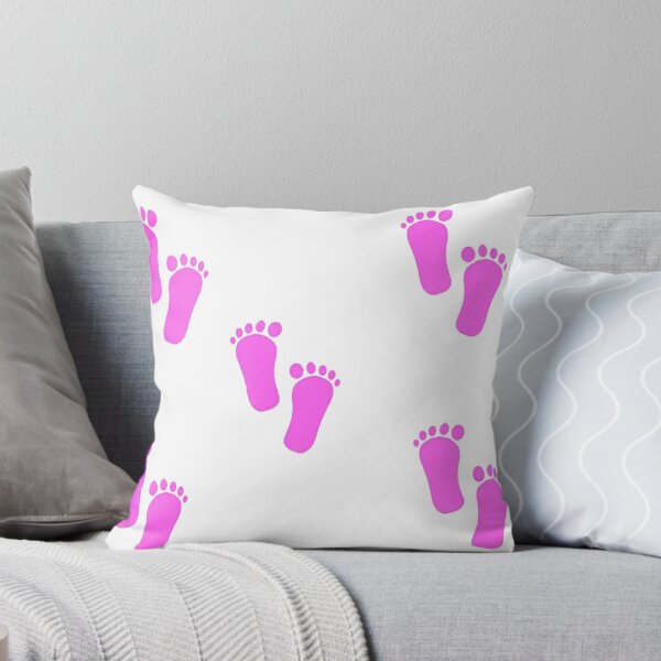 Item preview, Pink foot prints on white designed and sold by tetibright.