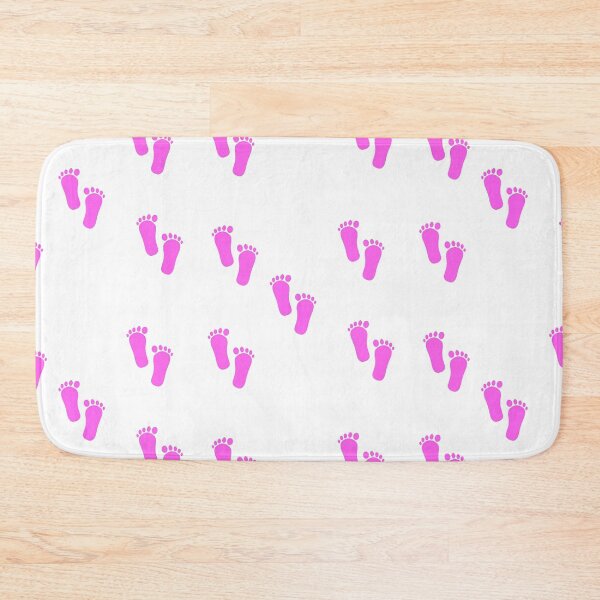 Item preview, Pink foot prints on white designed and sold by tetibright.