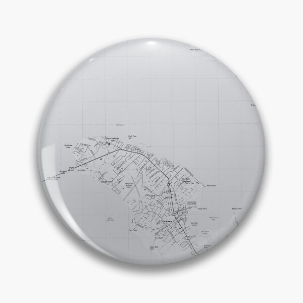 Item preview, Manteo, NC Topographical Map Grey designed and sold by PGHPhotoCo.
