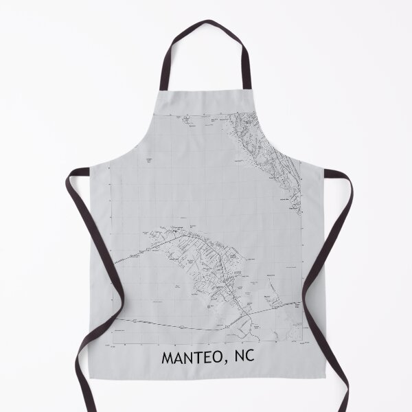 Item preview, Manteo, NC Topographical Map Grey designed and sold by PGHPhotoCo.