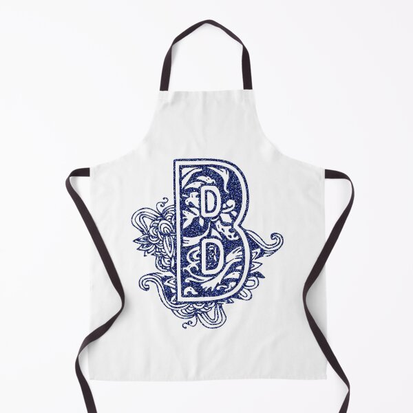 Item preview,  Blue glitter floral letter B designed and sold by DarkArtStudio.