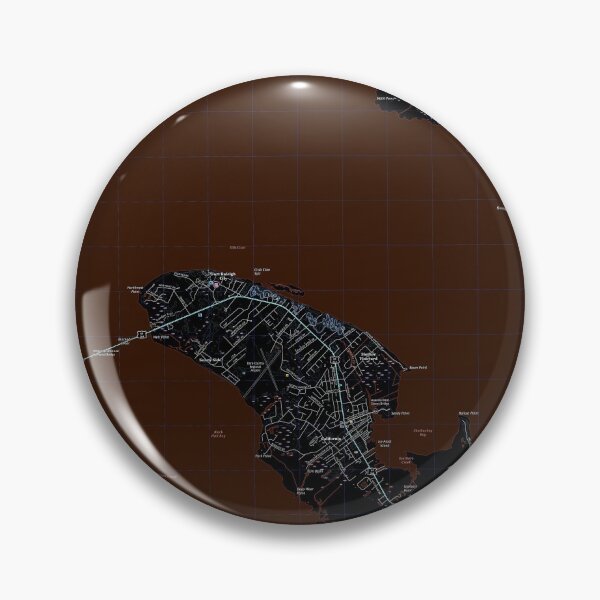 Item preview, Manteo, NC Topographical Map Dark designed and sold by PGHPhotoCo.