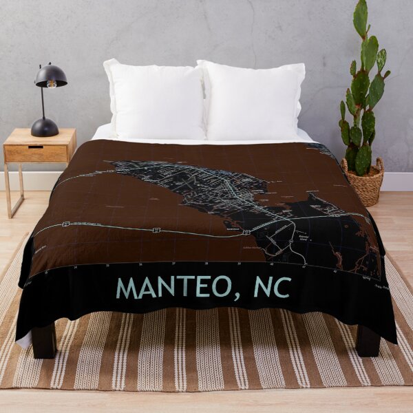 Item preview, Manteo, NC Topographical Map Dark designed and sold by PGHPhotoCo.