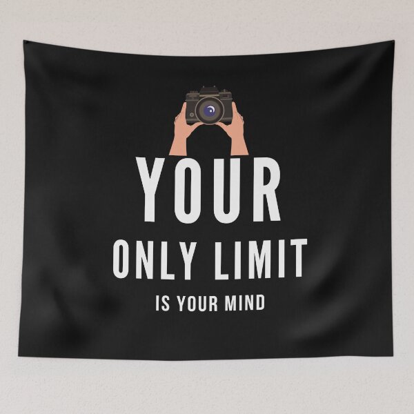 Item preview, your only limit is your mind t shirt designed and sold by Farmsuk.