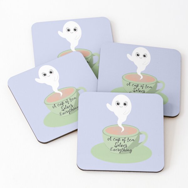 Item preview, A cup of tea solves everything illustration  designed and sold by Shy Girl Merchant.