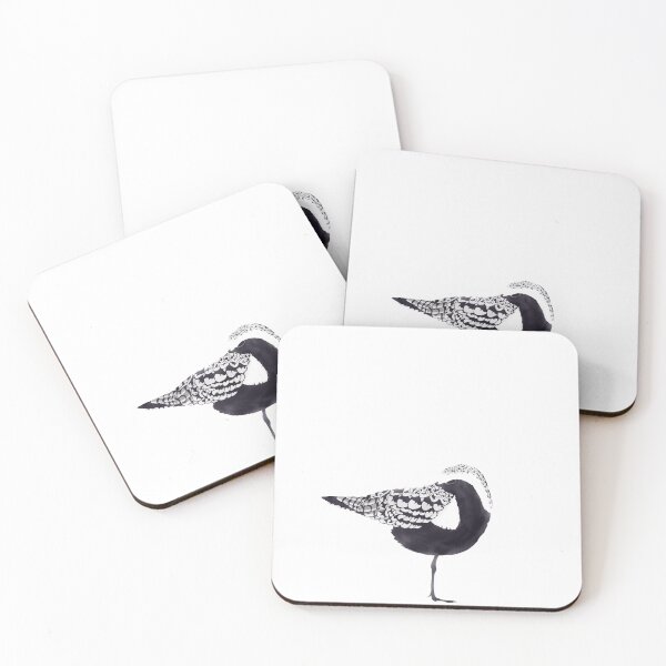 Item preview, Minimal adult breeding plumage Black-bellied Plover designed and sold by AndrasVasasArt.