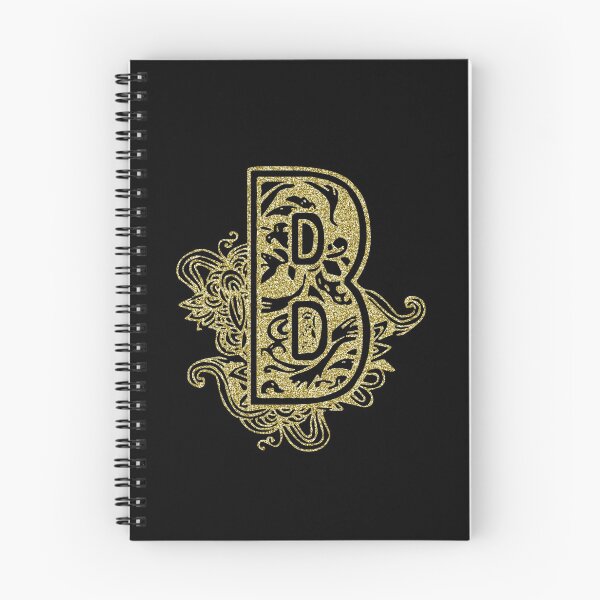 Item preview, Gold floral letter B designed and sold by DarkArtStudio.