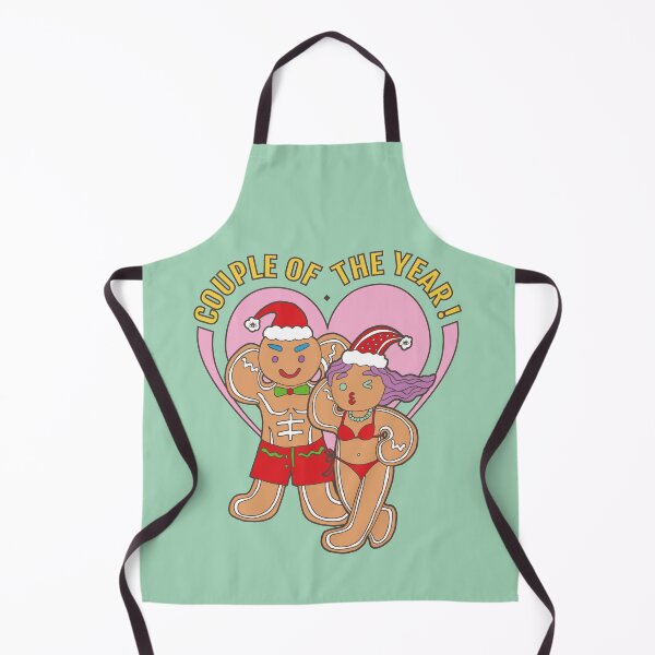 Item preview, Gingerbread Lover- Couple of the Year | Green Background | Curious Eyeball designed and sold by CuriousEyeball.