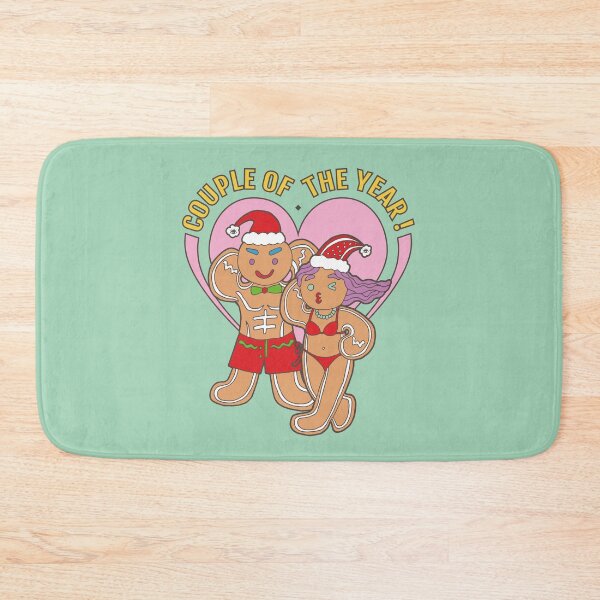 Item preview, Gingerbread Lover- Couple of the Year | Green Background | Curious Eyeball designed and sold by CuriousEyeball.