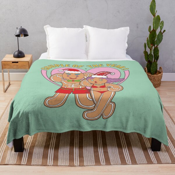 Item preview, Gingerbread Lover- Couple of the Year | Green Background | Curious Eyeball designed and sold by CuriousEyeball.