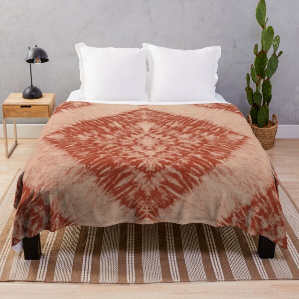 Item preview, Earth And Blush Toned Diamond Shibori Tie Dye designed and sold by IZiets.