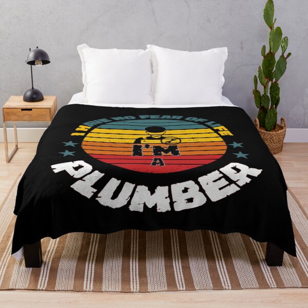 Item preview, I have no fear of life I'm a PLUMBER Gift for her or him - Digital illustration designed and sold by OMCreative.