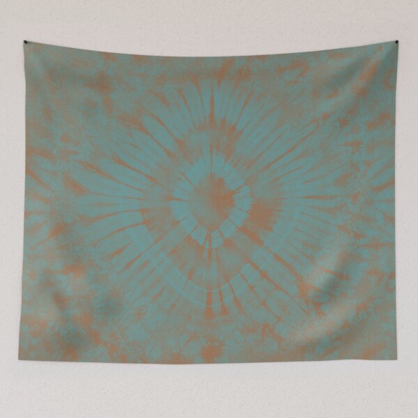 Item preview, Turquoise and Earth Toned Shibori Tie Dye designed and sold by IZiets.