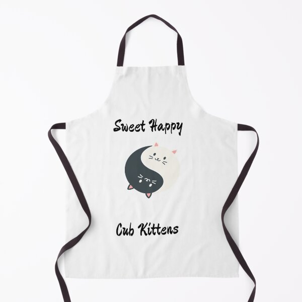 Item preview, White sweet happy cub kittens designed and sold by DamaliePierre.