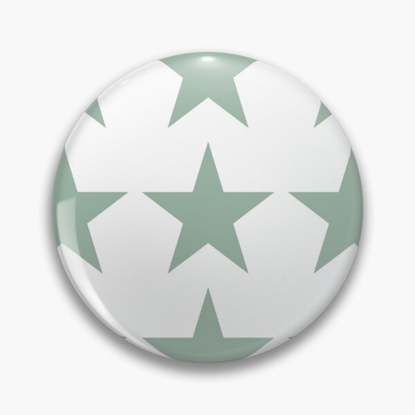 Item preview, Large MUTED GREEN and WHITE STARS  designed and sold by RachelMacht.