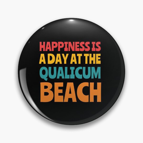 Item preview, Happiness is a day at the Qualicum beach retro designed and sold by Happy-PrintZ.