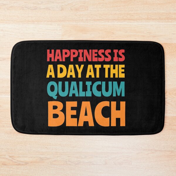 Item preview, Happiness is a day at the Qualicum beach retro designed and sold by Happy-PrintZ.